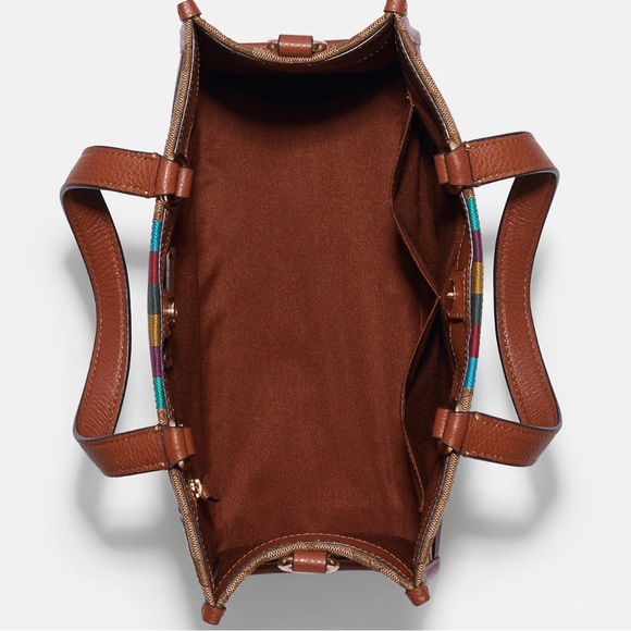 NWT Dempsey Carryall In Signature Jacquard With Stripe And Coach Patch - Picture 10 of 13